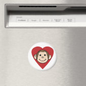 Aimant Coeur singe (In Situ (Lave-vaisselle))