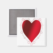 Aimant Coeur solide (Recto/Verso)