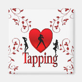 Aimant Coeur Tapping Dance Design (Devant)