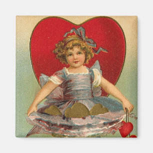Aimant Coeur Valentine de fille de danse