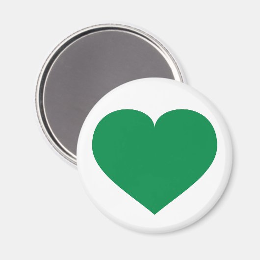 Aimant Coeur vert (Recto/Verso)