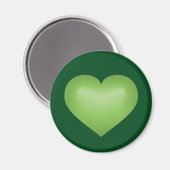Aimant Coeur vert (Recto/Verso)