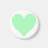 Aimant Coeur vert Mint (Devant)