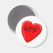 Aimant Coeur WTF (Recto/Verso)