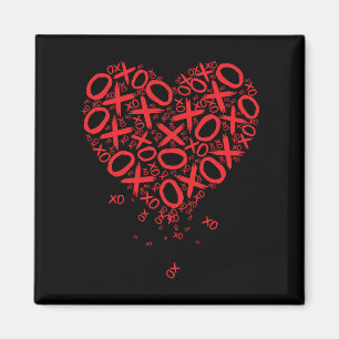 Aimant Coeur XOXO