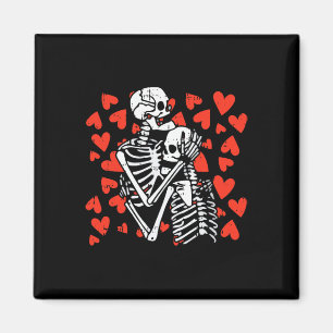 Aimant Coeurs accroupies Valentines Jour Bones mignons Cr
