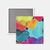 Aimant Coeurs arc-en-ciel (Recto/Verso)