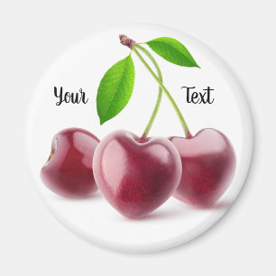 Aimant Coeurs cerise