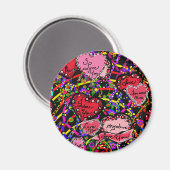 Aimant Cœurs d'amour (Recto/Verso)