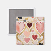 Aimant Coeurs d'amour (Recto/Verso)