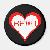 Aimant Coeurs de bande (Devant)