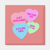 Aimant Coeurs de bonbons (Devant)