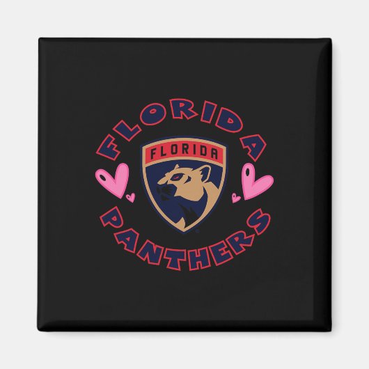 Aimant Cœurs de la Saint-Valentin des Panthers de la Flor (Devant)