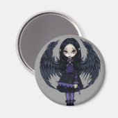 Aimant "Coeurs de papier pourpre" (Recto/Verso)