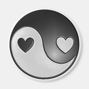 Aimant coeurs de yang de yin