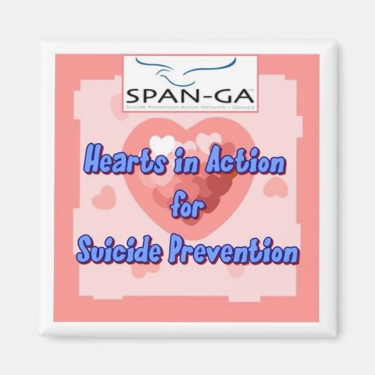 Aimant Coeurs en action (Devant)