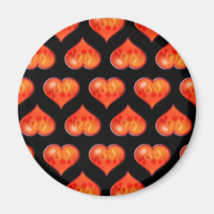 Aimant Coeurs en feu