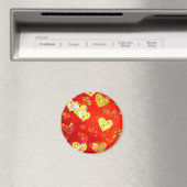 Aimant Coeurs et fleurs (In Situ (Lave-vaisselle))