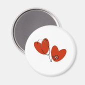 Aimant Coeurs et stéthoscope (Recto/Verso)