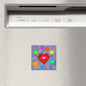 Aimant Coeurs funky (In Situ (Lave-vaisselle))