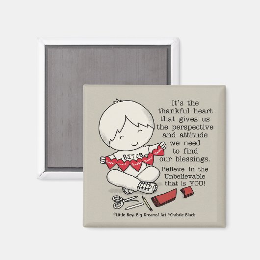 Aimant Coeurs généreux (Recto/Verso)