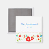 Aimant Coeurs magnétiques et modèle de fleurs (Recto/Verso)