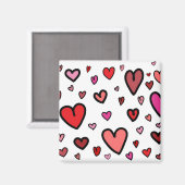 Aimant Coeurs personnalisables (Recto/Verso)