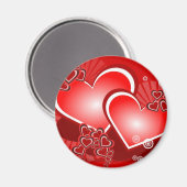 Aimant Coeurs pour l'amour (Recto/Verso)