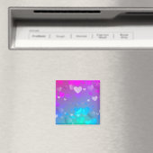Aimant Coeurs rose et bleu (In Situ (Lave-vaisselle))