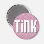 Aimant - Coeurs roses en blanc (Recto/Verso)