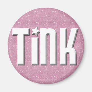 Aimant - Coeurs roses en blanc