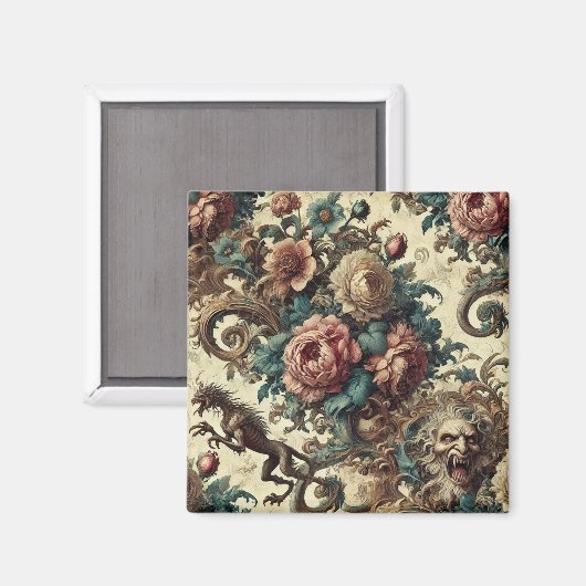 Aimant Coeurs sauvages & Chiens de Gaunt - Gothique victo (Recto/Verso)