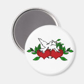 Aimant Coeurs unis (Recto/Verso)