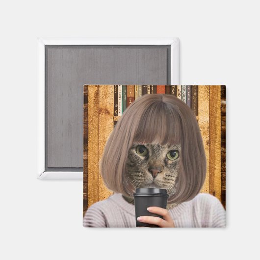 Aimant Coffe Cat Cutie (Recto/Verso)