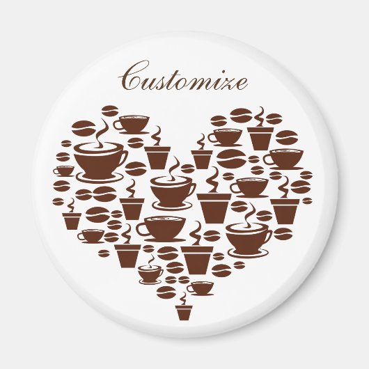 Aimant Coffee Lover Heart Thunder_Cove (Devant)