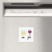 Aimant Coffret De Vin Amusant Am Pm (In Situ (Lave-vaisselle))