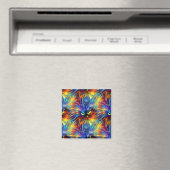 Aimant Cohésif Abstrait Exquis Cat Splashes Simples (In Situ (Lave-vaisselle))