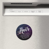 Aimant Coiffeur Coiffeuse Ciseaux Rose Gold Beauté (In Situ (Lave-vaisselle))