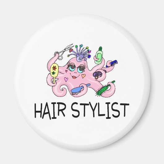 Aimant Coiffure Octopus (Devant)