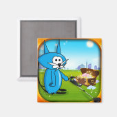 Aimant Coin Chat Riches Détecteur de métal Magnet! (Recto/Verso)