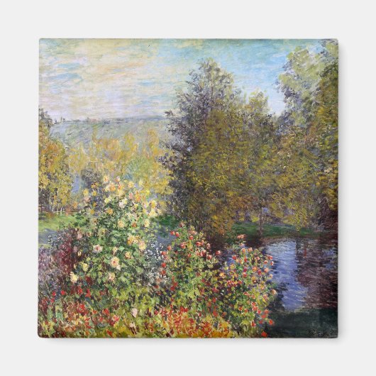 Aimant Coin du jardin à Montgeron - Claude Monet - (Devant)