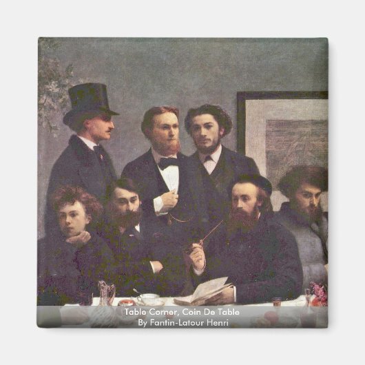 Aimant Coin Table, Pièce De Table Par Fantin-Latour Henri (Devant)
