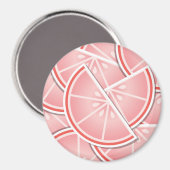 Aimant Coincés de pamplemousse rose (Recto/Verso)