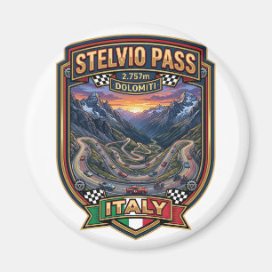 Aimant Col du Stelvio - Route panoramique des Dolomites