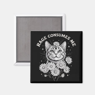 Aimant Colère de chat me consume drôle sarcasme chaton fl