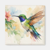 Aimant Colibri aquarelle (Devant)