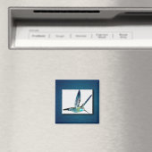 Aimant Colibri bleu (In Situ (Lave-vaisselle))