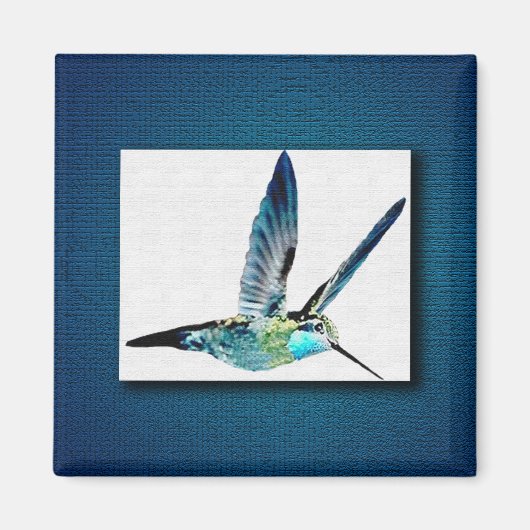 Aimant Colibri bleu (Devant)