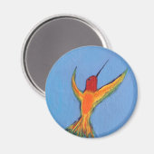 Aimant Colibri bleu (Recto/Verso)