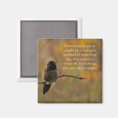 Aimant Colibri Chaudes Couleurs Inspiration Citation (Recto/Verso)